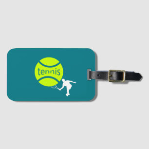 Étiquette À Bagage Joueur de tennis