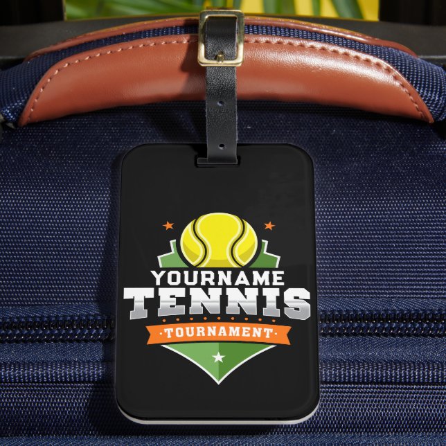 Étiquette À Bagage Joueur de tennis personnalisé NOM Tournoi de Varsi (Insitu Rectoal 2)