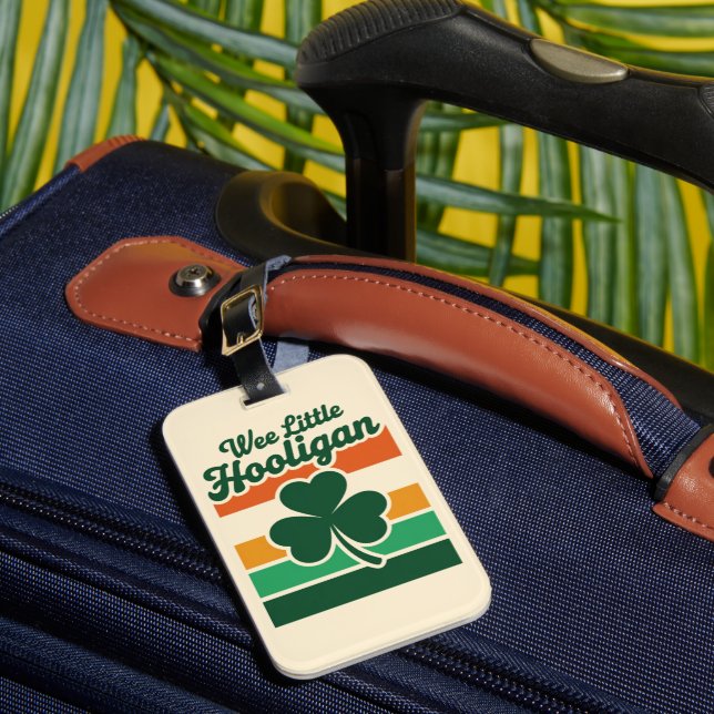 Étiquette À Bagage Jour de la Saint Patrick Wee Little Hooligan Drôle (Insitu Rectoal 1)