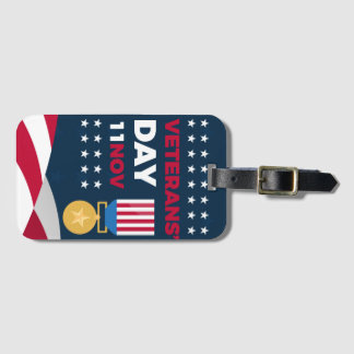 Étiquette À Bagage Jour des anciens combattants - Honorer tous ceux q