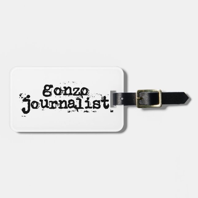 Étiquette À Bagage Journaliste particulier (Devant horizontal)