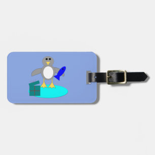 Étiquette À Bagage Joyeux Noël Pêche pingouin étiquette de bagage per