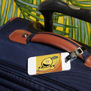 Étiquette À Bagage Joyeux visage de citron