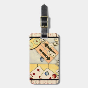 Étiquette À Bagage Jumbled Assortiment of Games of Chance