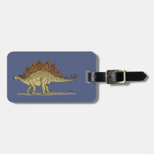 Étiquette À Bagage Jurassique Dinosaure Stegosaurus
