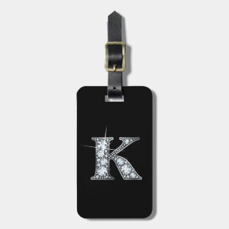 Étiquette À Bagage K "Diamond Bling" Luggage Tag