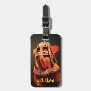 Étiquette À Bagage Kachina Poupée Visage Photo Wild Thème mignon Cool
