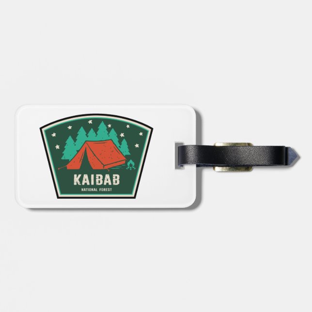 Étiquette À Bagage Kaibab Forêt nationale Arizona Camping (Dos horizontal)