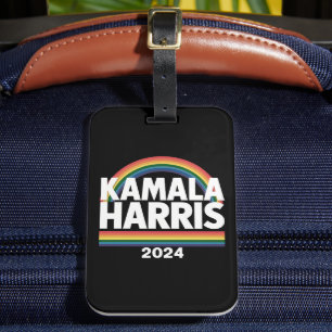 Étiquette À Bagage Kamala Harris 2024 Arc-en-ciel Fierté Gay LGBT Éle