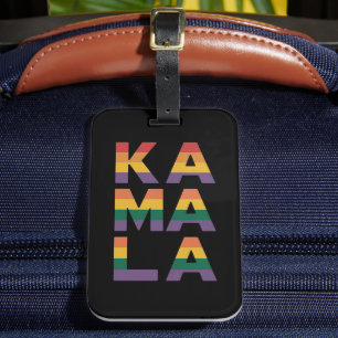 Étiquette À Bagage Kamala Harris 2024 Drapeau Arc-en-ciel Fierté Gay