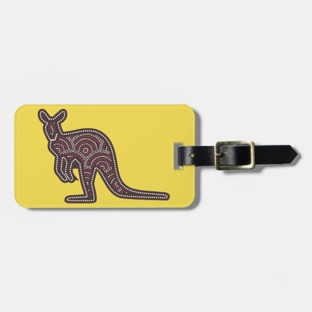 Étiquette À Bagage Kangaroo (Devant horizontal)