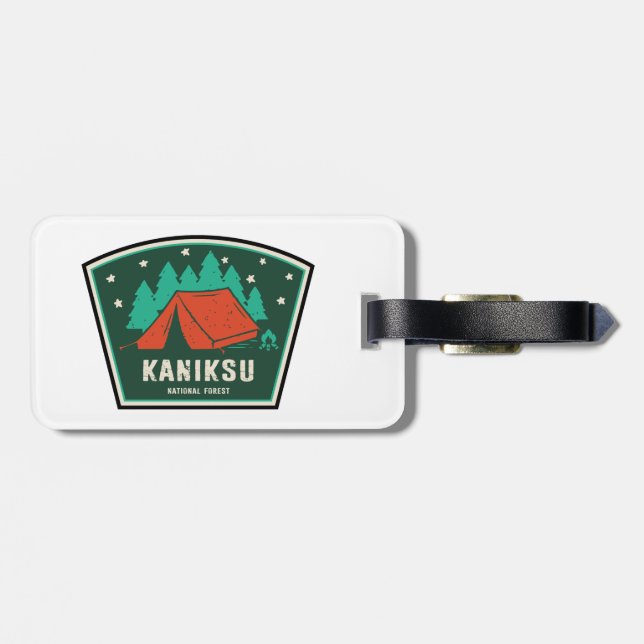 Étiquette À Bagage Kaniksu Forêt Nationale Idaho Camping (Dos horizontal)