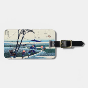 Étiquette À Bagage Katsushika Hokusai - Ejiri dans la province de Sur