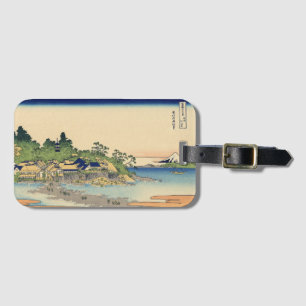 Étiquette À Bagage Katsushika Hokusai Enoshima dans la province de Sa