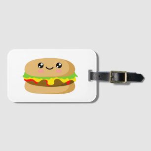 Étiquette À Bagage Kawaii Burger