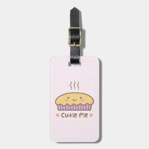 Étiquette À Bagage Kawaii Cutie Pie Doodle Pour Elle
