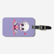 Kawaii Skeleton Holding Heart