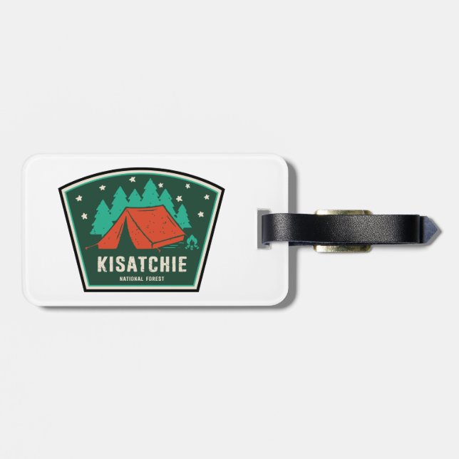 Étiquette À Bagage Kisatchie Forêt nationale Louisiane Camping (Dos horizontal)