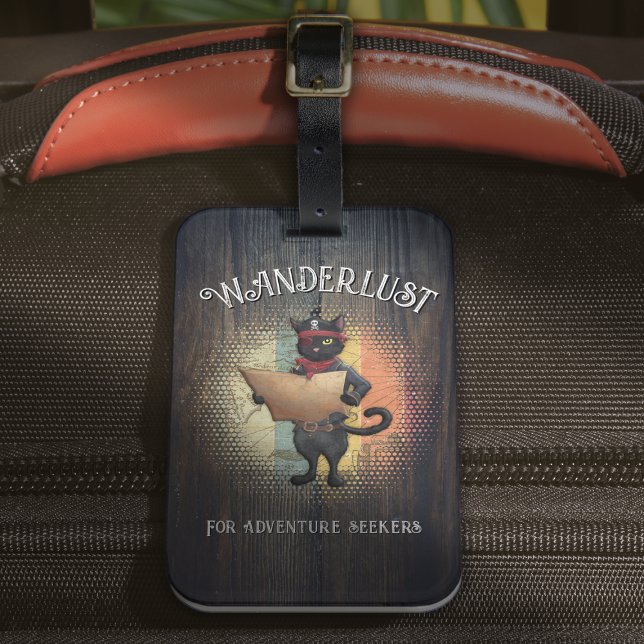 Étiquette À Bagage Kitty Buccaneer's Sunset Quest (Kitty Buccaneer's Sunset Quest Luggage Tag)