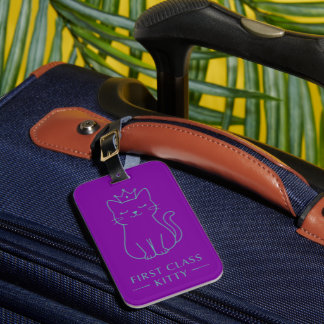 Étiquette À Bagage Kitty de première classe
