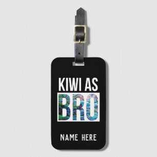 ÉTIQUETTE À BAGAGE KIWI PERSONNALISÉ ACCUEILLIR PAUA BAGAGES