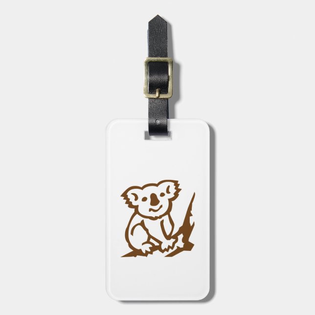 Étiquette À Bagage Koala (Devant Vertical)