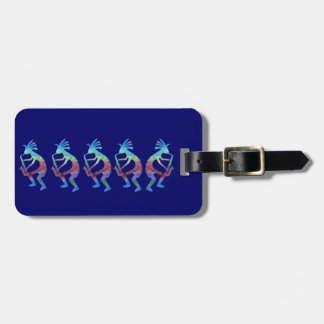 Étiquette À Bagage Kokopelli joue le saxo