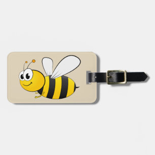 Étiquette À Bagage La bande dessinée mignonne gaffent l'abeille