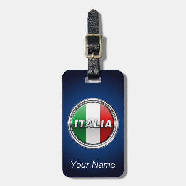 Étiquette À Bagage La Bandiera - le drapeau italien (Devant Vertical)