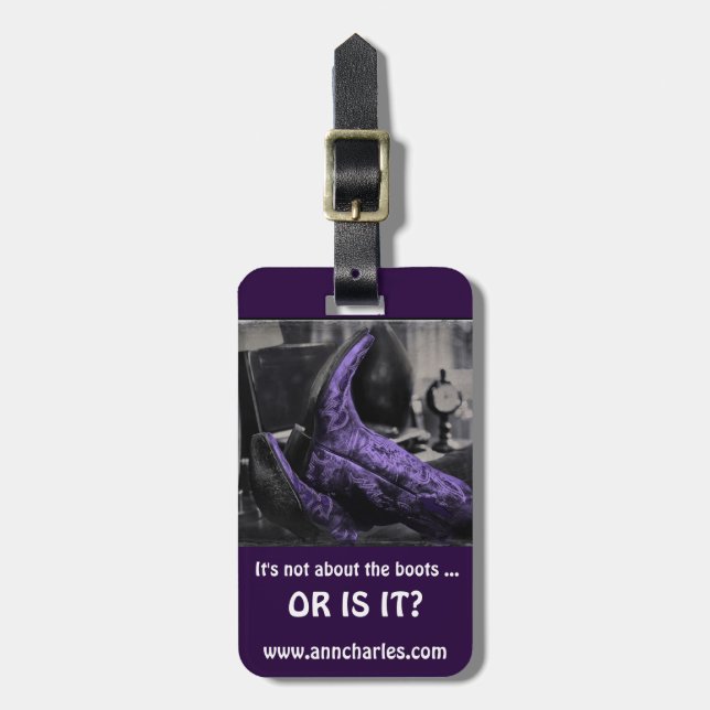 Étiquette À Bagage La botte dirige l'étiquette de bagage (Devant Vertical)