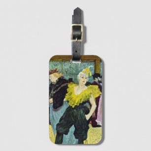 Étiquette À Bagage La Clownesse (Clown) Cha-U-Kao de Toulouse Lautrec