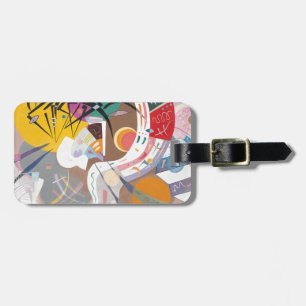 Étiquette À Bagage La courbe dominante de Kandinsky Abstraite