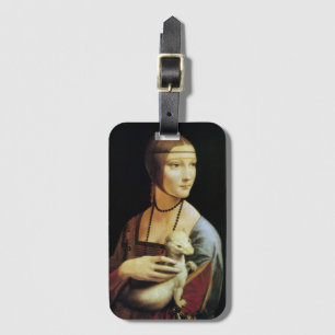 Étiquette À Bagage La Dame à l'hermine de Léonard de Vinci