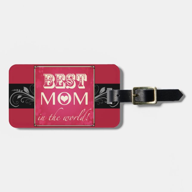 Étiquette À Bagage La "meilleure maman étiquette de bagage à monde" (Devant horizontal)