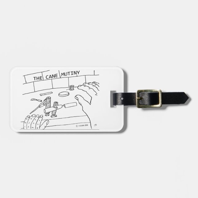 Étiquette À Bagage La mutinerie de canne (Devant horizontal)