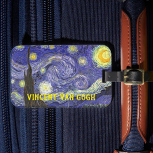 Étiquette À Bagage La Nuit étoilée de Vincent van Gogh