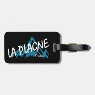 Étiquette À Bagage La Plagne France Montagnes