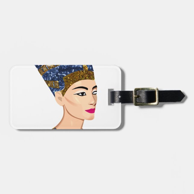 Étiquette À Bagage la reine égyptienne nefertiti (Devant horizontal)