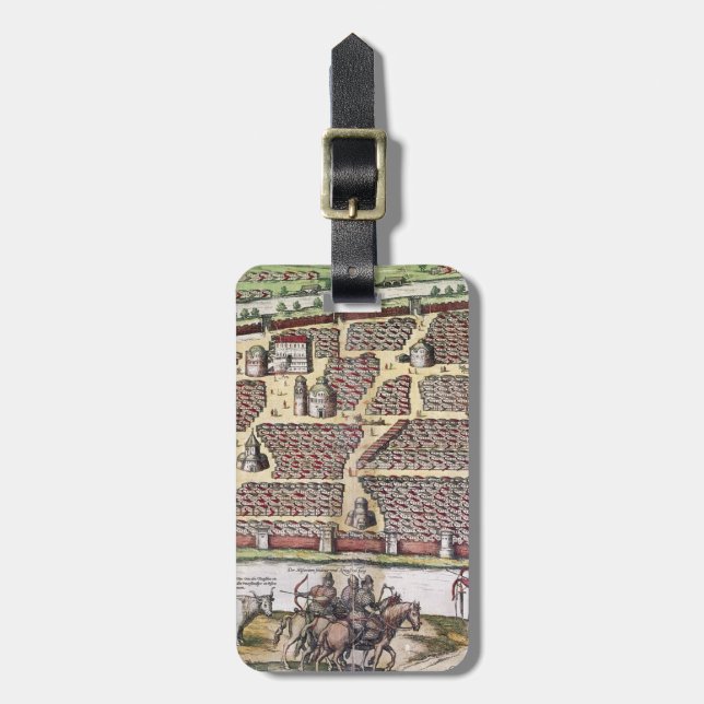 ÉTIQUETTE À BAGAGE LA RUSSIE : MOSCOU, 1591 (Devant Vertical)