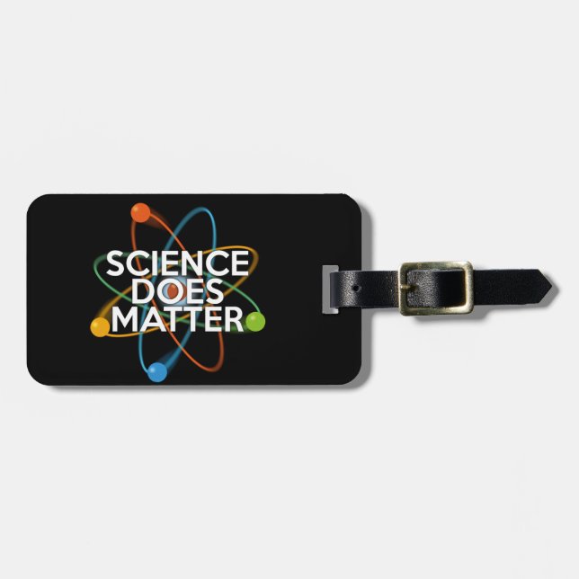 ÉTIQUETTE À BAGAGE LA SCIENCE COMPTE (Devant horizontal)