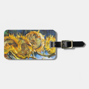 Étiquette À Bagage La vie toujours avec quatre tournesols Van Gogh