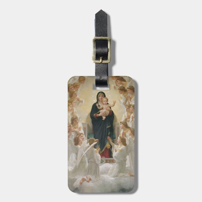 Étiquette À Bagage La Vierge avec Angels, 1900 (Devant Vertical)