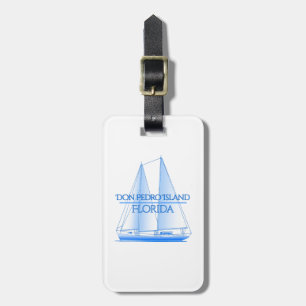 Étiquette À Bagage La voile nautique côtière de l'île Don Pedro