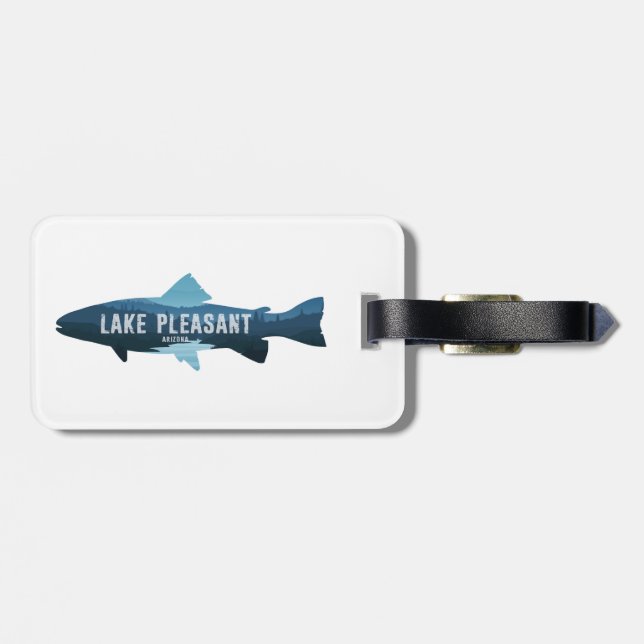 Étiquette À Bagage Lac Agréable Arizona Fish (Dos horizontal)