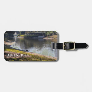 Étiquette À Bagage Lac et pierre personnalisés