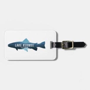 Étiquette À Bagage Lac Keowee Caroline du Sud Poisson