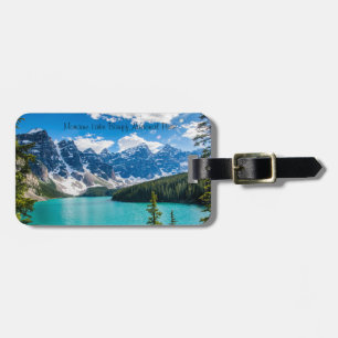 Étiquette À Bagage Lac Moraine, parc national Banff