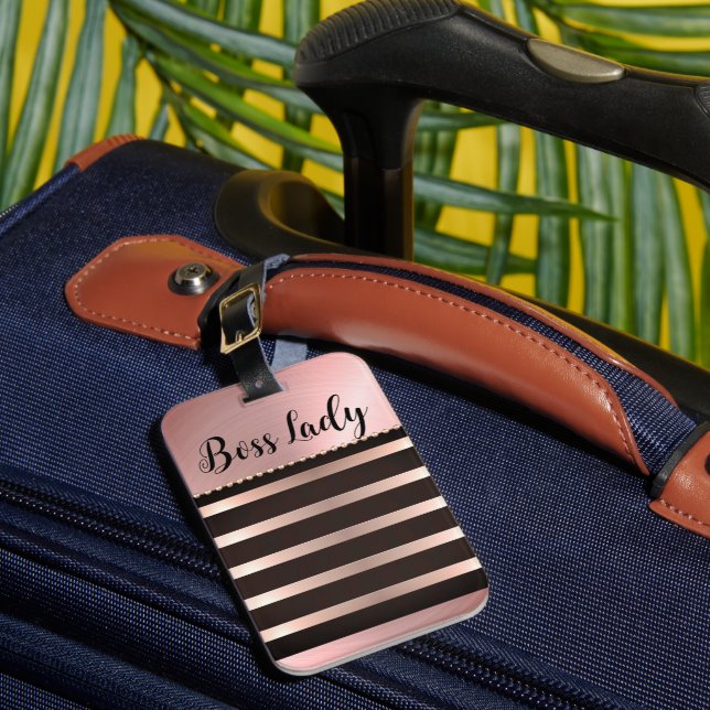 Étiquette À Bagage Lady Boss Rose Épais (Insitu Rectoal 1)
