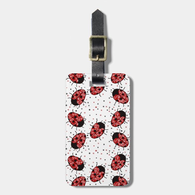 Étiquette À Bagage Ladybug (Devant Vertical)