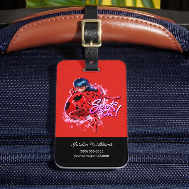 Étiquette À Bagage Ladybug miraculeux | Spots Sur Graphic (Insitu Rectoal 2)